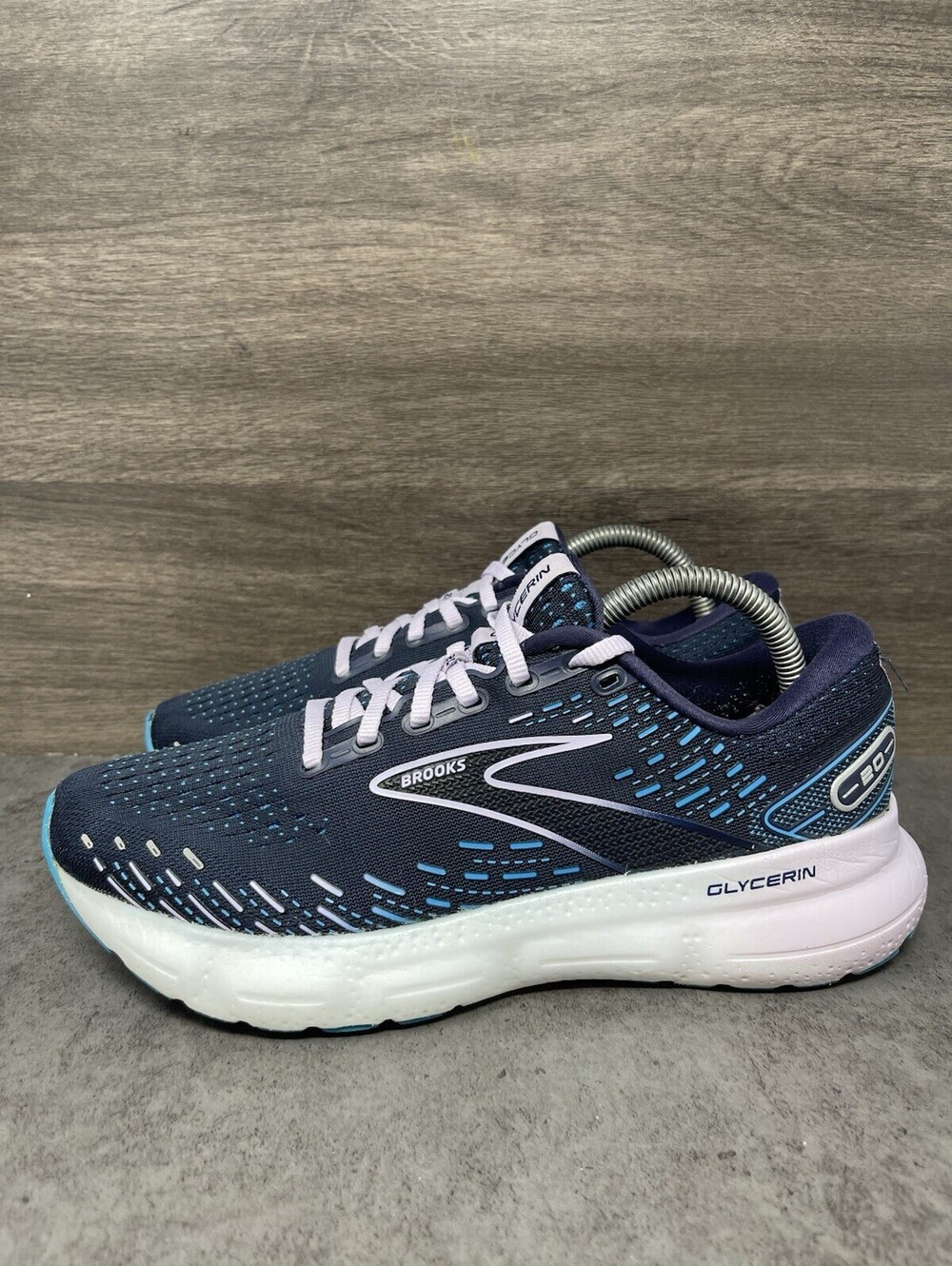 Brooks Glycerin 20 Size 9 Womens B Peacoat Ocean DNA LOFT v3 Running Shoes